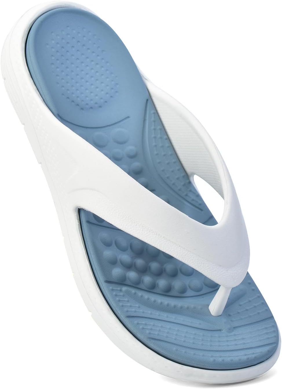Snugly Flip Flops for Men | Orthopedic Slippers with Relieving Acupressure Points | Superior Cushioning & Dual-Tone Design | Lightweight & Waterproof