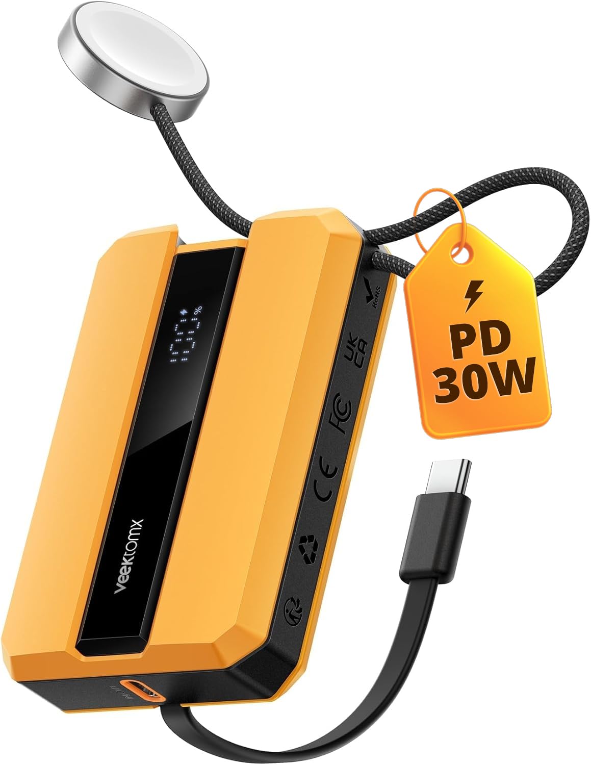 Amazon.com: VEEKTOMX PD 30W Power Bank Fast Charging with Built-in