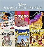 Disney Classic Filmplakate Postkartenkalender 2022 - Kalender mit perforierten Postkarten - zum Aufstellen und Aufhängen - mit Monatskalendarium - 16 x 17 cm