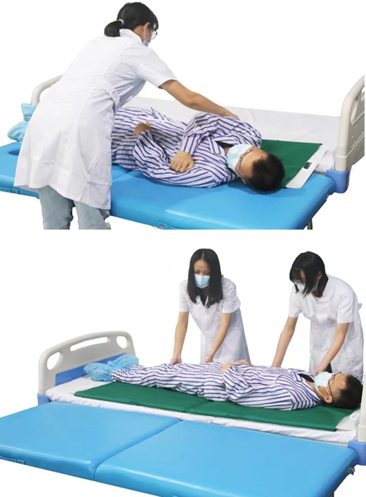 Tabla De Transferencia De Enfermería Para Transferencias Fáciles,Dispositivo De Asistencia Deslizante Para Pacientes Mayores Discapacitados,Ancianos Traslado Postoperatorio,Plegable,172×48Cm A