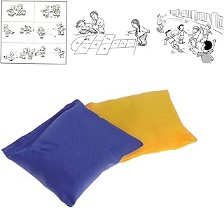 LABRIMP Beanbags for Kids Punch Bag for Kids 2pcs/Set Cornhole Bags Toy Bean Bag Student Beanbags Beanbag Game Kid Bean Bag Game Bean Bag Sandbag Student Blue Small Adzuki Bean