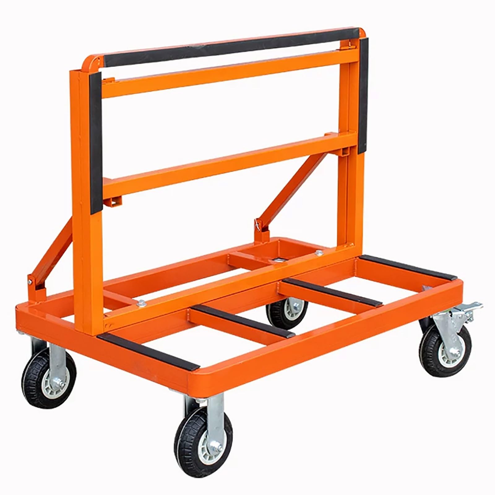 AKFNCJE Adjustable Height Trolley, 4 Swivel Casters With Brakes