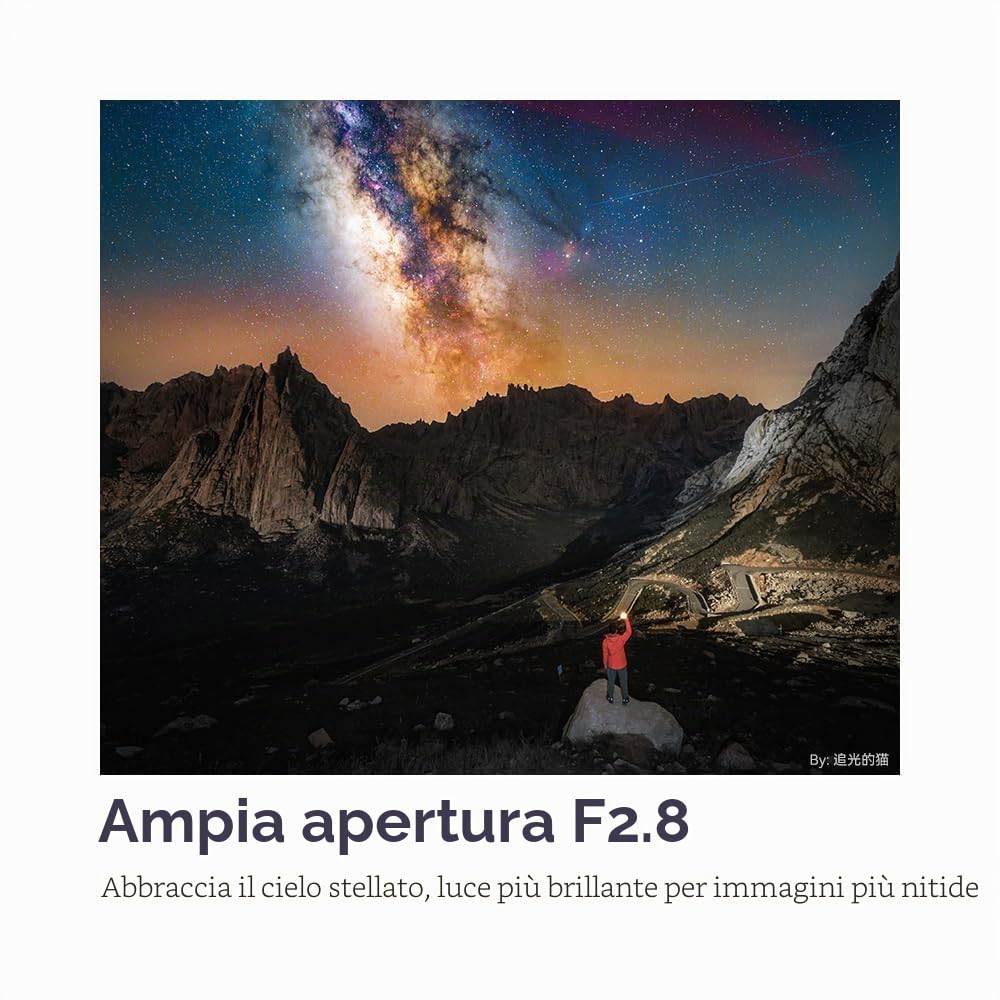 TTARTISAN 14 mm F2.8 ASPH. Obiettivo Full Frame Messa a fuoco manuale Ultra grandangolare (per Sony E)