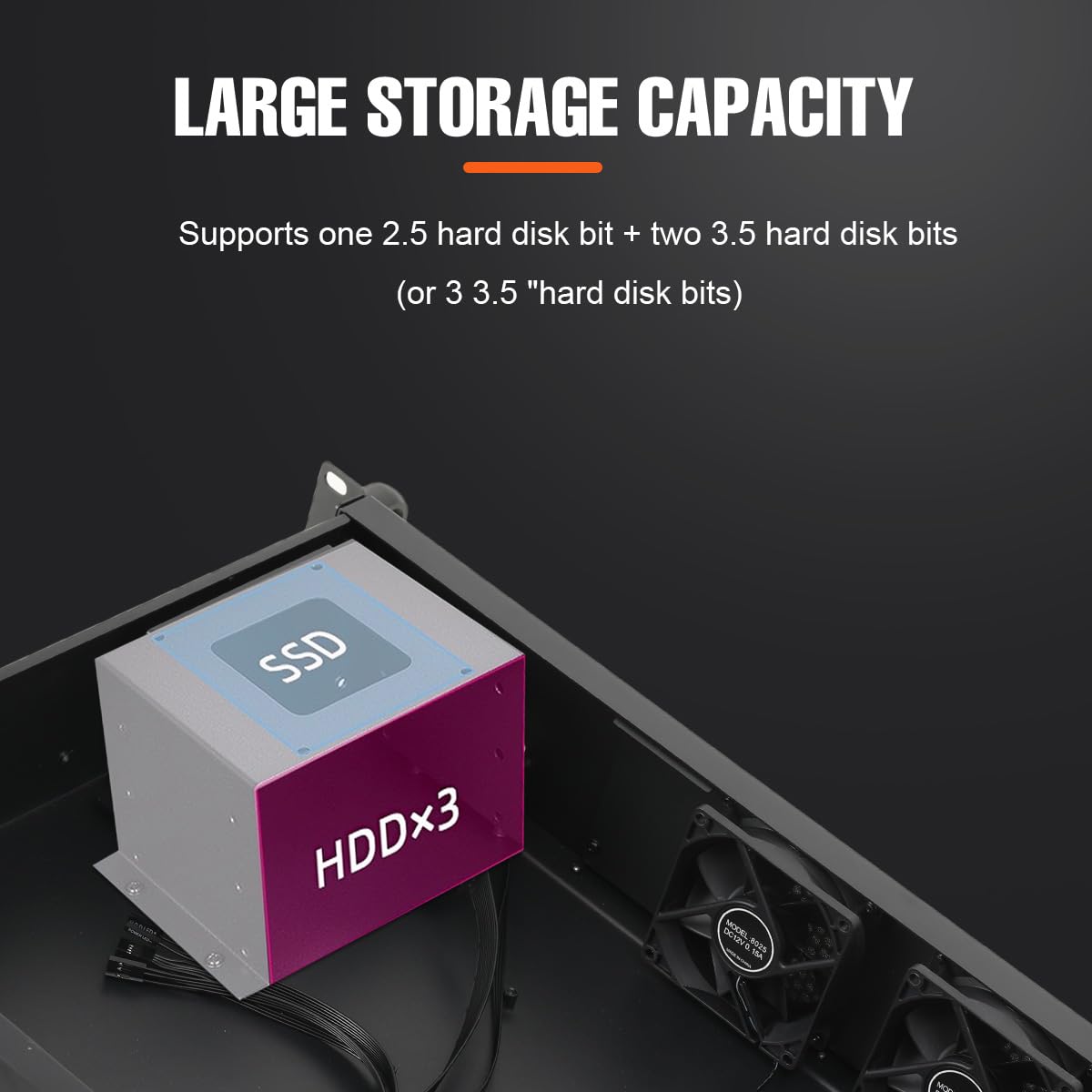 Chasis de servidor 2U, funda de PC de montaje en rack 2U, funda de servidor, 35 cm de profundidad | Soporta placas base Mini ITX y Micro ATX (9.6 x 9.6) Soporta 3 x 3.5 HDD o 2 x 3.5 HDD + 1 x 2.5 discos duros SSD