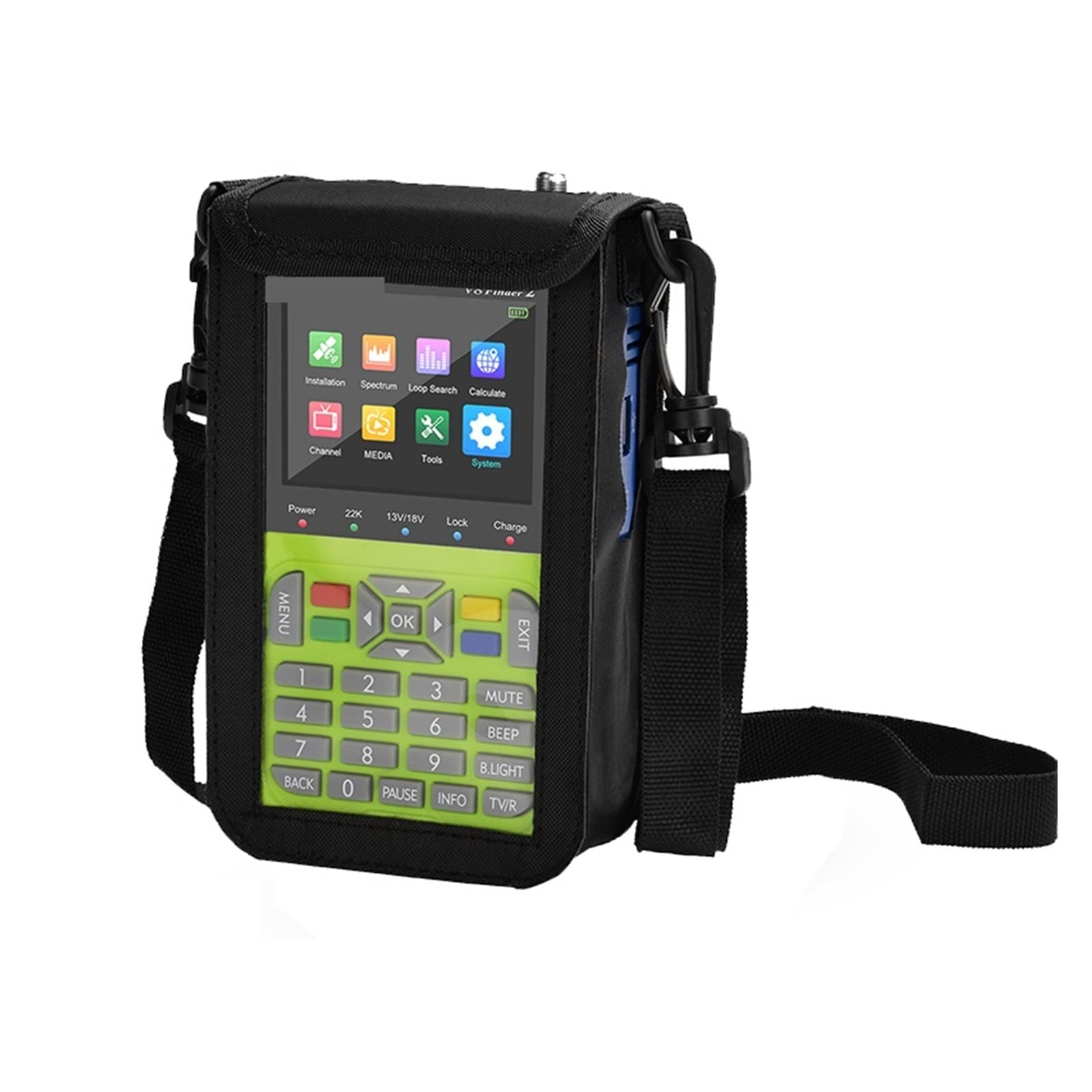 V8 Finder 2 Digital Satellite Finder DVB-S2X 1080P HD Ricevitore Segnale TV Decoder Sat + Borsa(V8 FINDER 2)