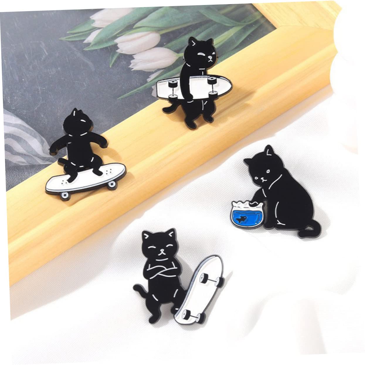 COHEALI 32piezas Broches De Gato Pines Decorativos Para Ropa y Accesorios Diseño Para Ocasiones Especiales
