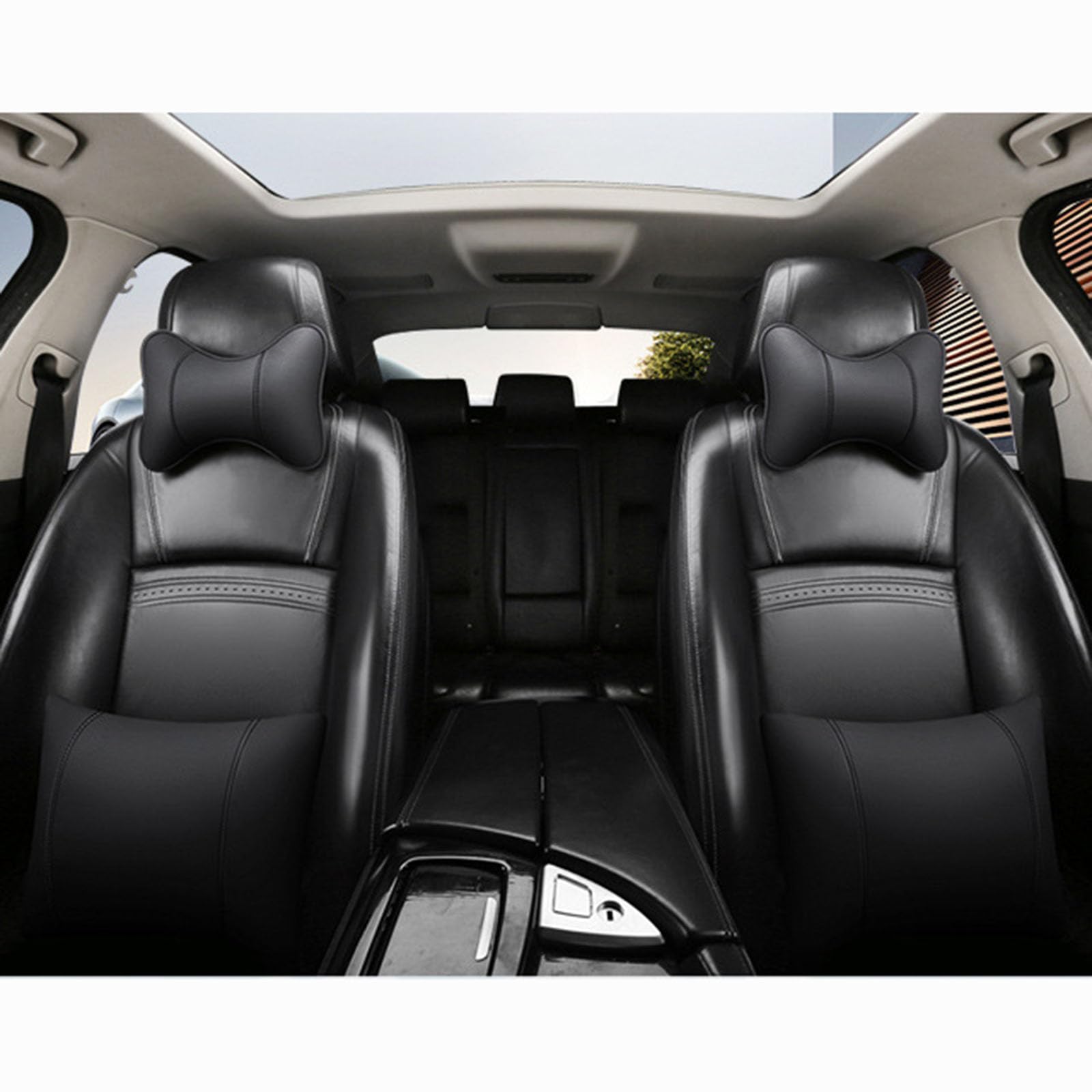 Poggiatesta Auto, per Renault Captur 2013-2022 2023 2024 2025 X81 X82 Cuscino Cervicale Auto e Supporto Lombare Ergonomico Kit Cuscini Sedile Auto Viaggio,Beige