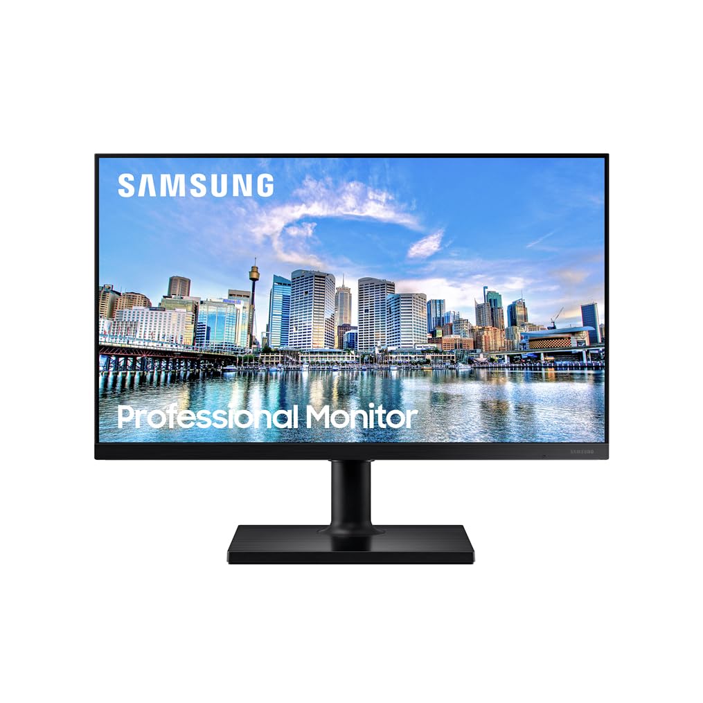 Samsung LF24T450FQRXEN - Monitor Panel IPS de 24" UHD (1,​920 x 1,​080, 16:​9, 75Hz, Modo Eye Saver, Flicker Free, Pantalla Ahorro Energético), Negro