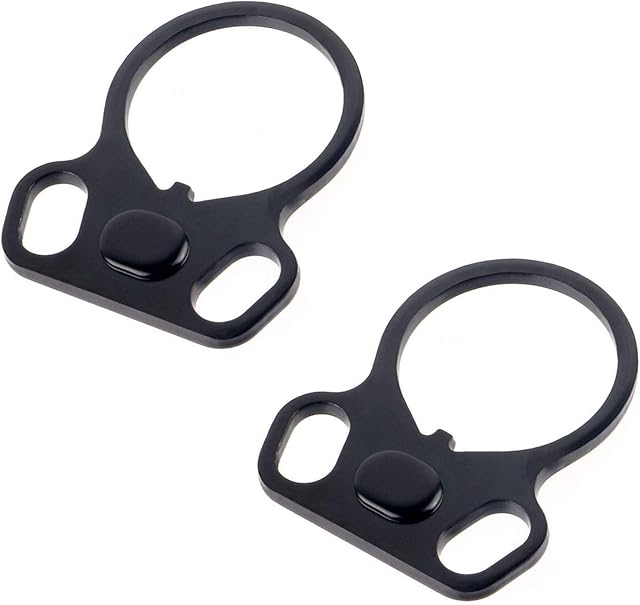 ToopMount Ar Sling Rifle Dual Loop Sling Adapter 30mm AR Dual Loop Tools Sling Mount End Plate Adapter Right/Left Handed Mount 2 Pack