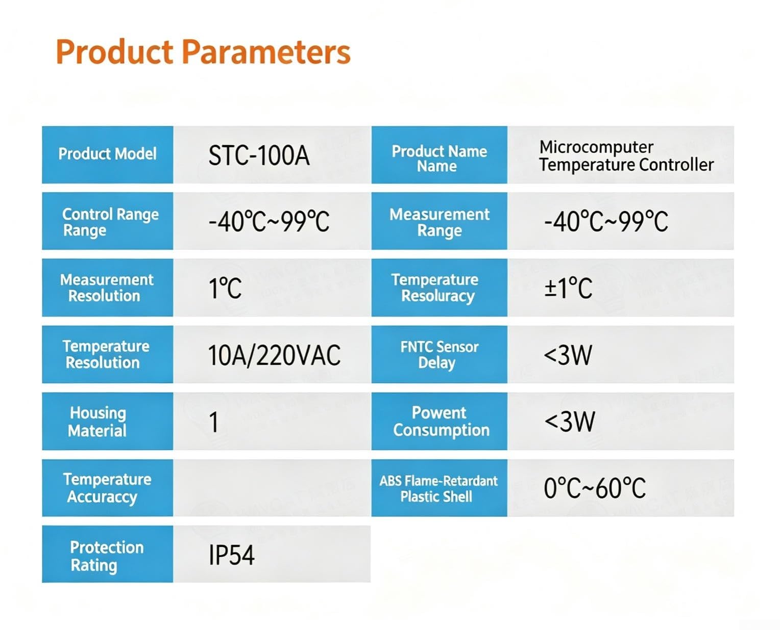 Termostato Digital Calefacción y Refrigeración para preciso Termostato(12v English)