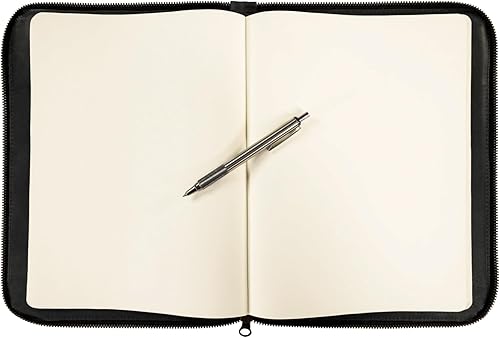 Miniatura 3 de Hide & Drink, Zippered Journal Cover for Moleskine Notebook, XL Size (7.5 x 9.75 in. Notebook NOT Included) Full Grain Leather, Handmade, Slate Blue