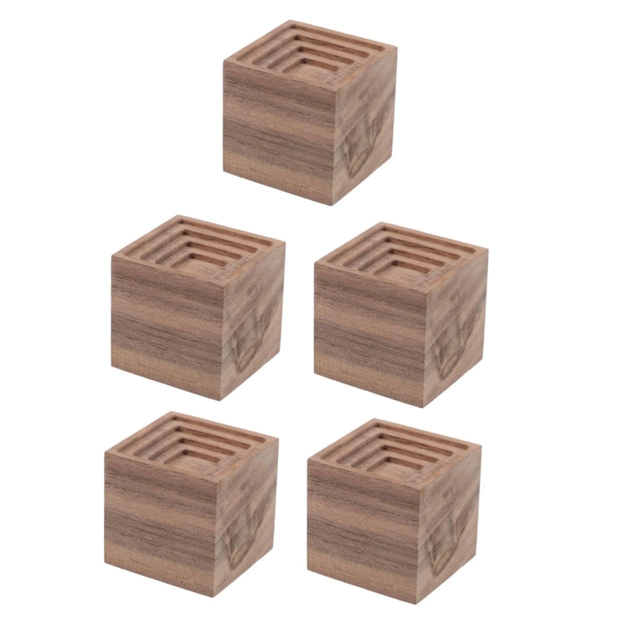 Veemoon 5 Stück Holz Diffusor für Ätherische Öle aus Hochwertigem Walnussholz Langlebiges Duftornament für Zuhause und Büro Natürlicher Aromadiffusor zur Raumduftverbesserung und