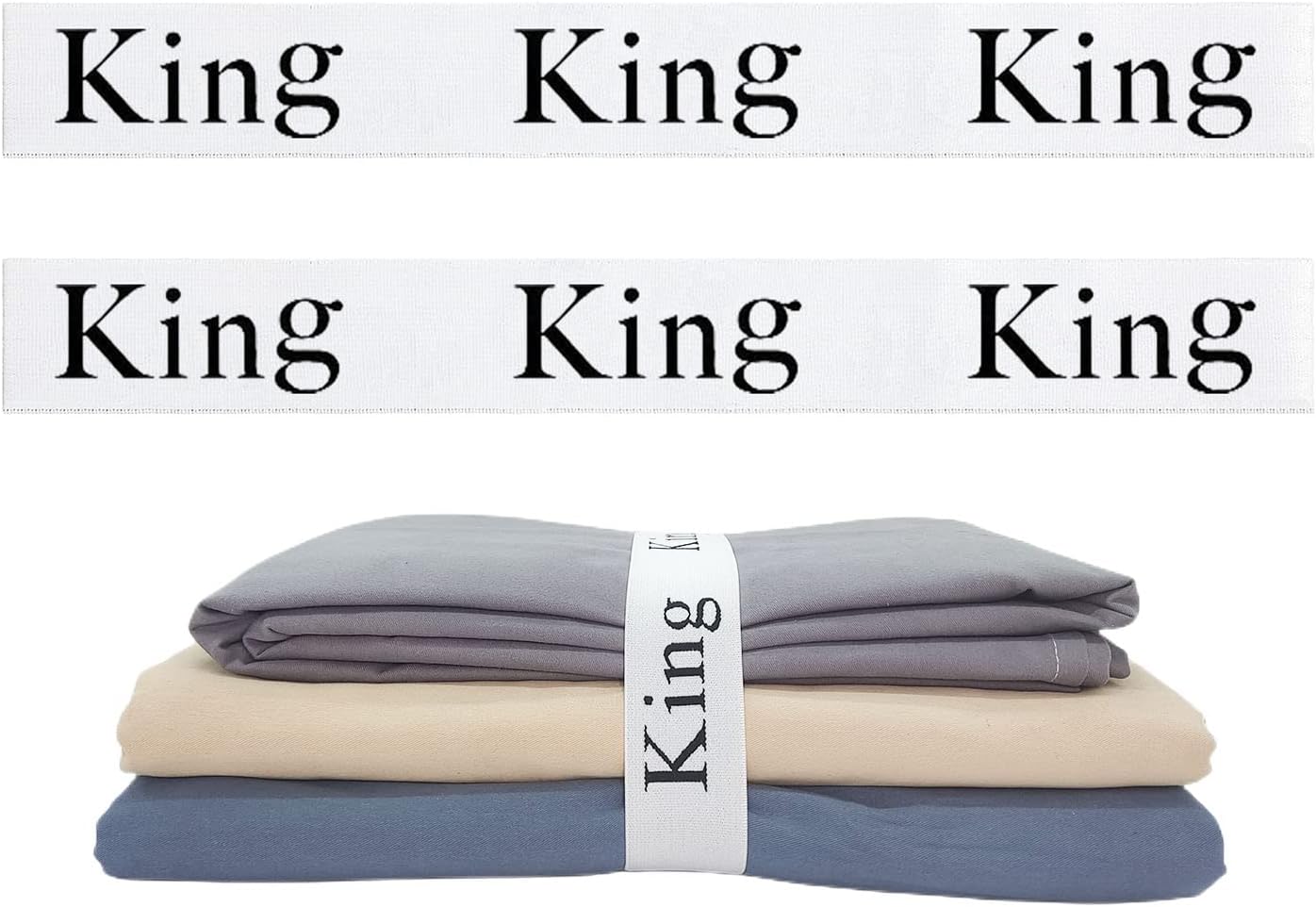 Maletnd 2 Pieces Bed Sheet Organizer Bands, Closet Organization Sheet Straps, Linen