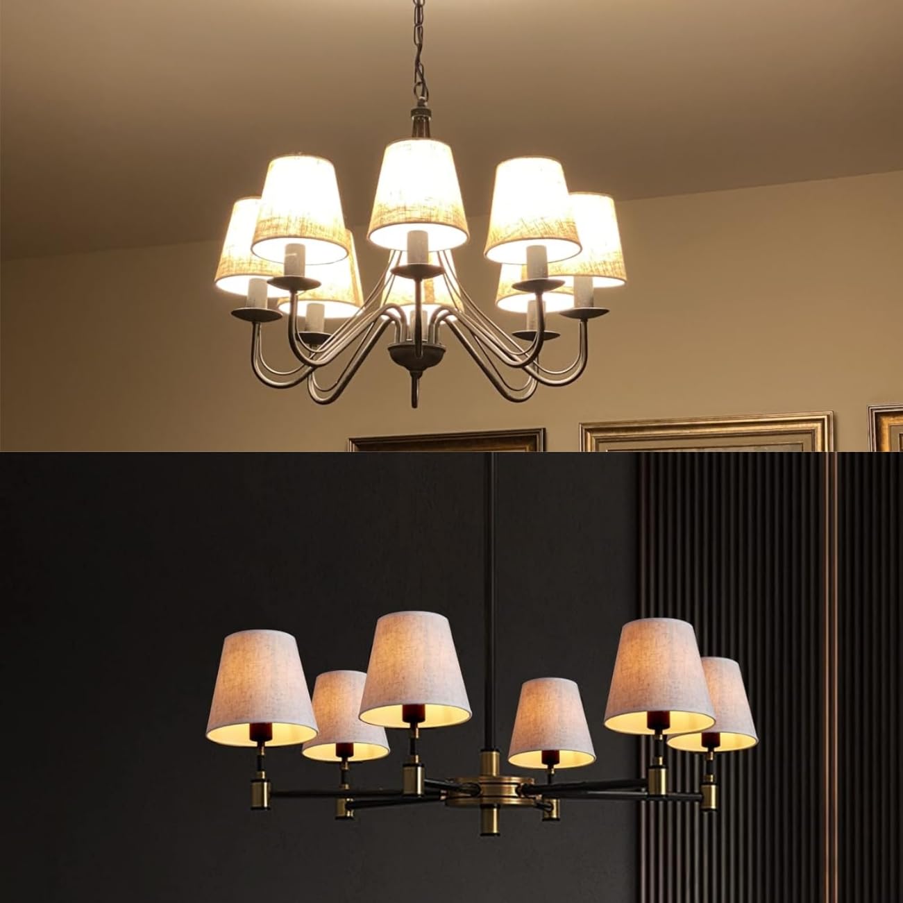Tissting Lampshades, Snap-on Stainless Steel Lamp Shades with Enhanced Light Diffusion - Image 2