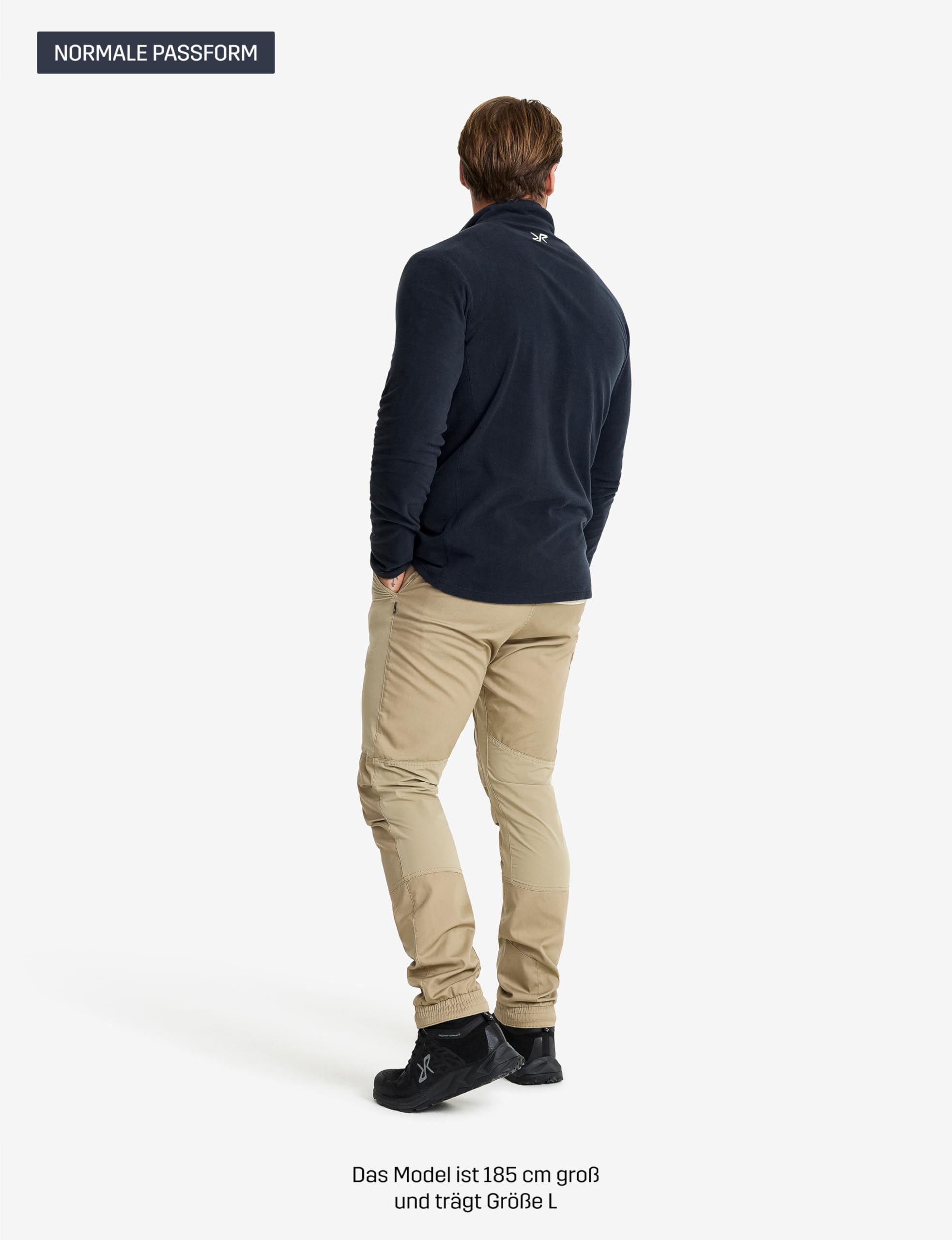 RevolutionRace Hiker Half-Zip Fleece für Herren, Leichter und elastischer Fleece mit halbem Reißverschluss