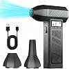 Romofy Profesyonel Turbo Jet Fan 130.000 RPM - LED Ekranlı Mini Turbo Fan Taşınabilir Basınçlı Hava Cihazı - Araç, Klavye, Mangal ve Kamp İçin Çok Amaçlı Üfleyici