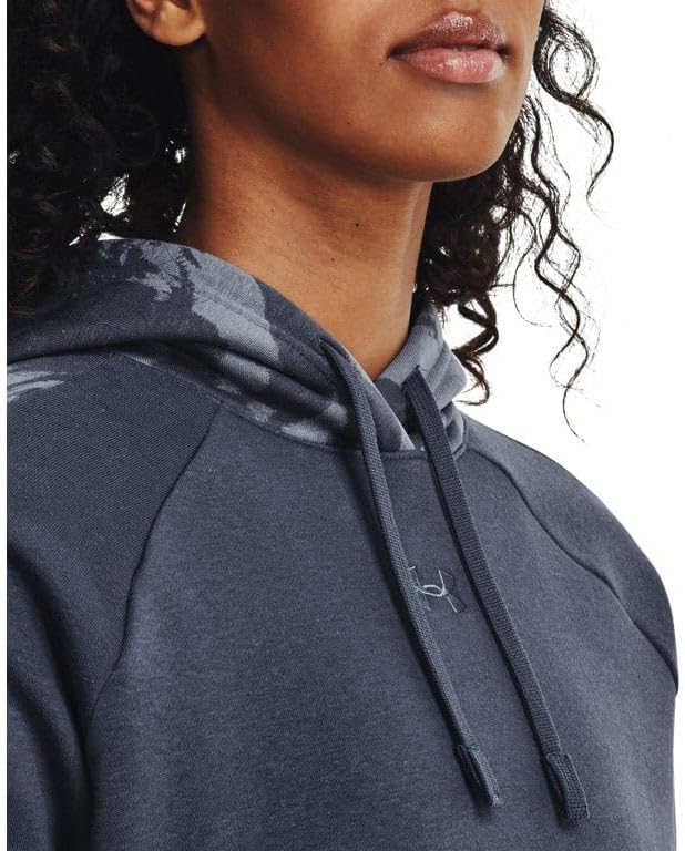 Under Armour Womens Rival Fleece Blocked Hoodie Apparel - Ultra-Soft with Extra Warmth - Image 3