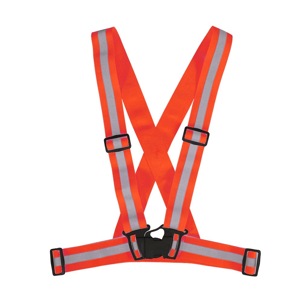 Bretelle Catarifrangenti, Gilet da Corsa Catarifrangente Ad Alta visibilità Gilet con Cinturino di Sicurezza Regolabile per Jogging da Corsa in Bicicletta Notturna All'aperto