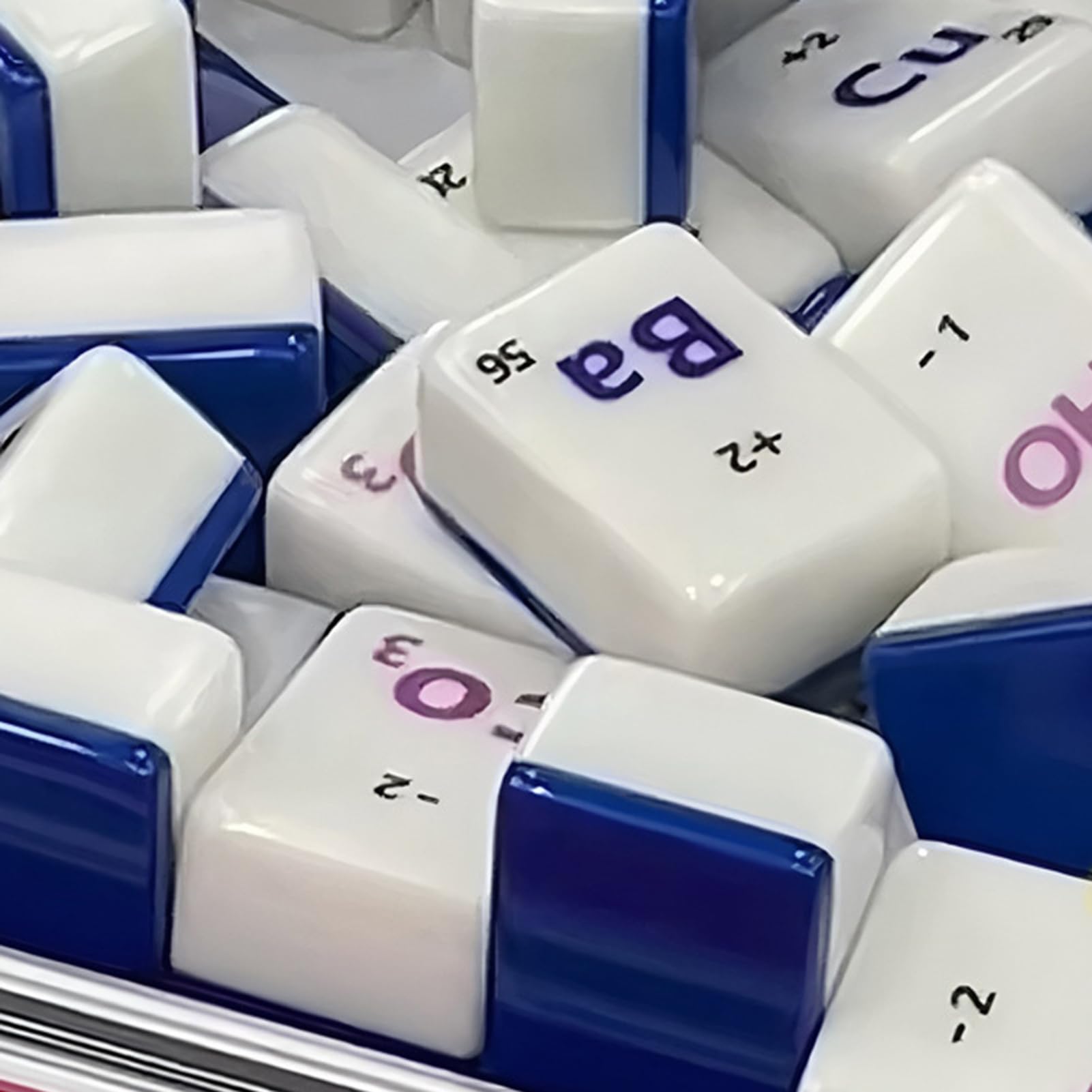Mahjong Stons-Período Bardo Y Juego De Carda | Símbolos Clásicos De Elementos De Juego Social para La Ciencia Y El Entretenimiento De Viajes, Amigos Y Familias - Juego Educativo De Festivales | Juguete Educativo Con Símbolos De Elementos Químicos Para Fam