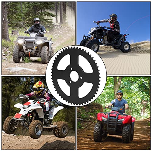 VBESTLIFE T8F 54 Zähne Stahlkettenrad, Langlebiges Innenloch 26mm Kettenblatt Kettenrad Harte Kurbelgarnitur Geeignet für Mini Motorrad ATV Kart