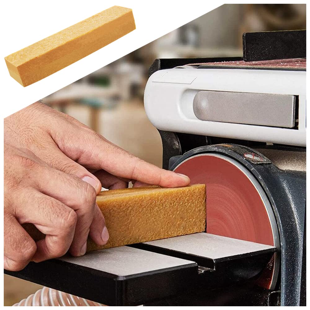 Papel de Lija Cleaning Block Borrador Limpiador - Prolonga La Vida útil de La Cinta de Lija - Bloque Para Bandas de Lija y Discos Abrasivos (20 × 4 × 4 cm)
