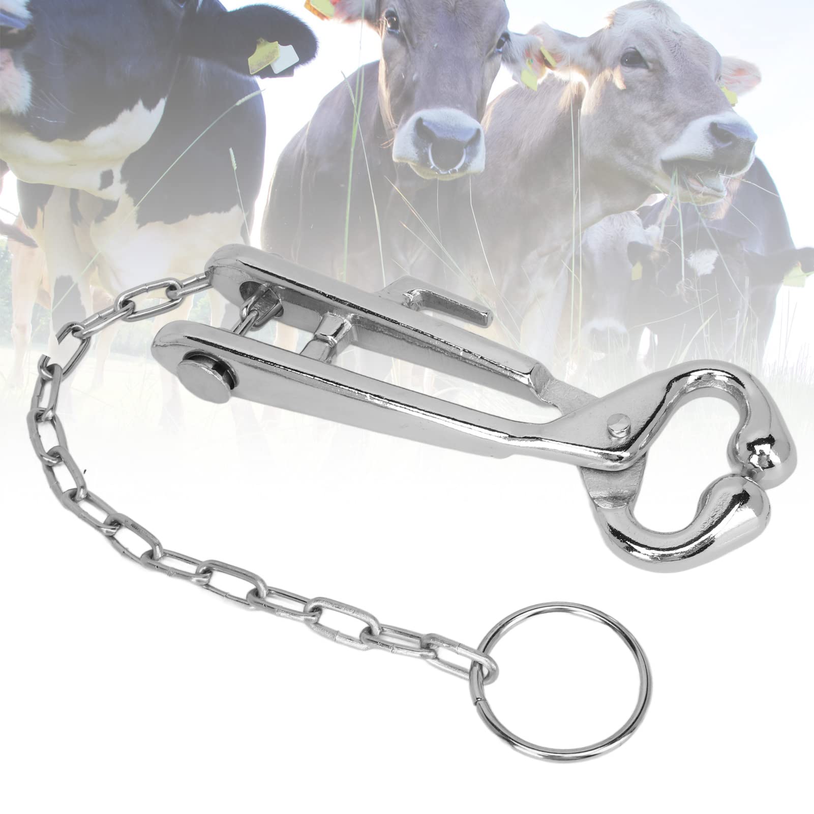 Anello Magnetico Naso Anello Al Naso Per Bovini In Acciaio Inox - Chiusura Automatica Per Allevamento Di Mucche E Tori Chiusura Automatica Animali - Foto 5