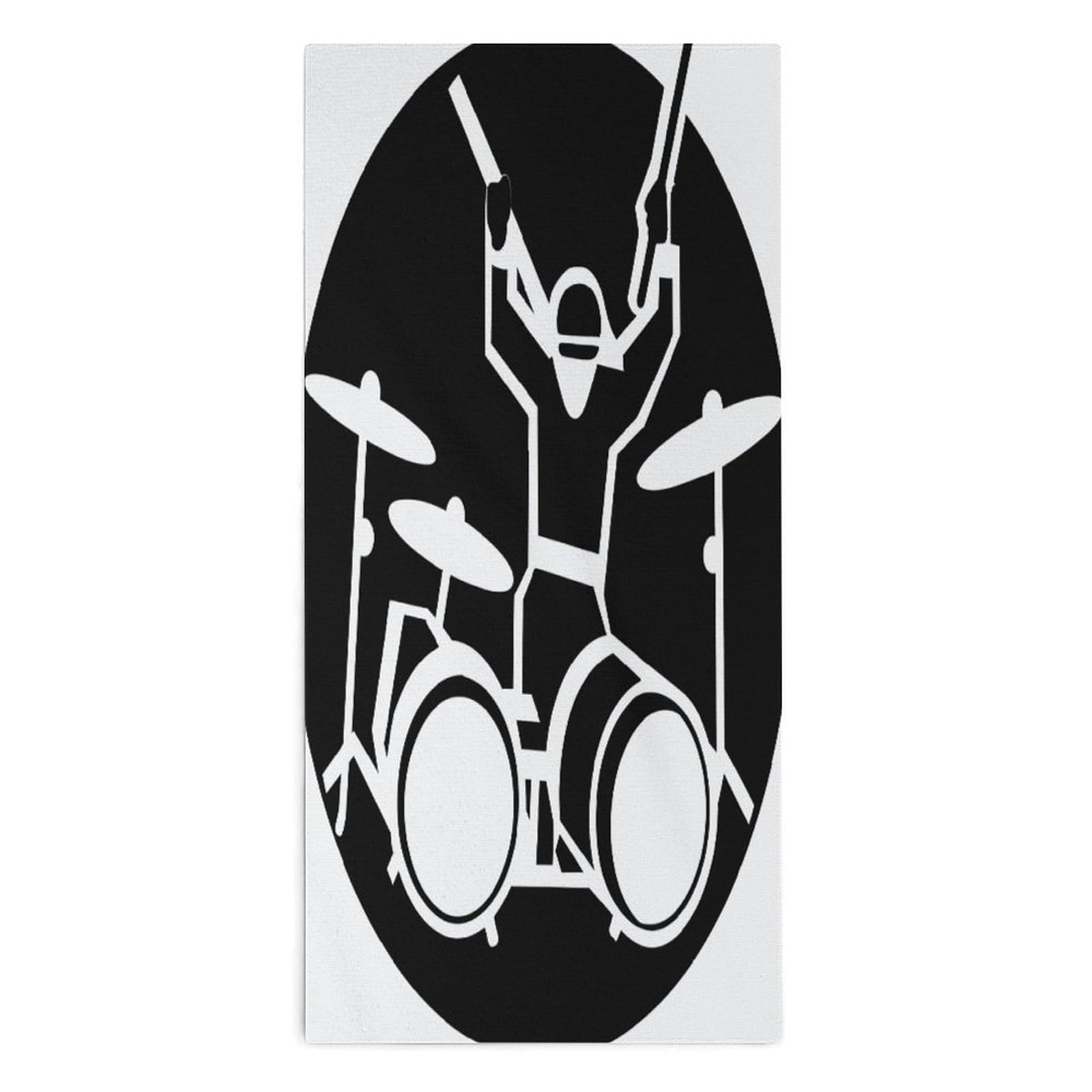 Fodpand Style Drummer Microfiber Towels, Decorative Bath Towel Soft & Lightweight, Hand Towels Multipurpose Use For Bathroom, Pool, Gym, Spa, And Hotel Use
