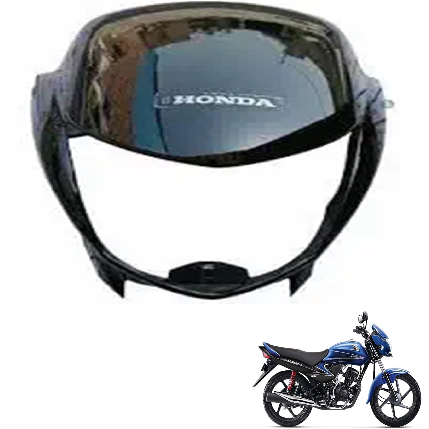 Zombieeast Headlight Visor/Head Black Compatible with Honda Dream