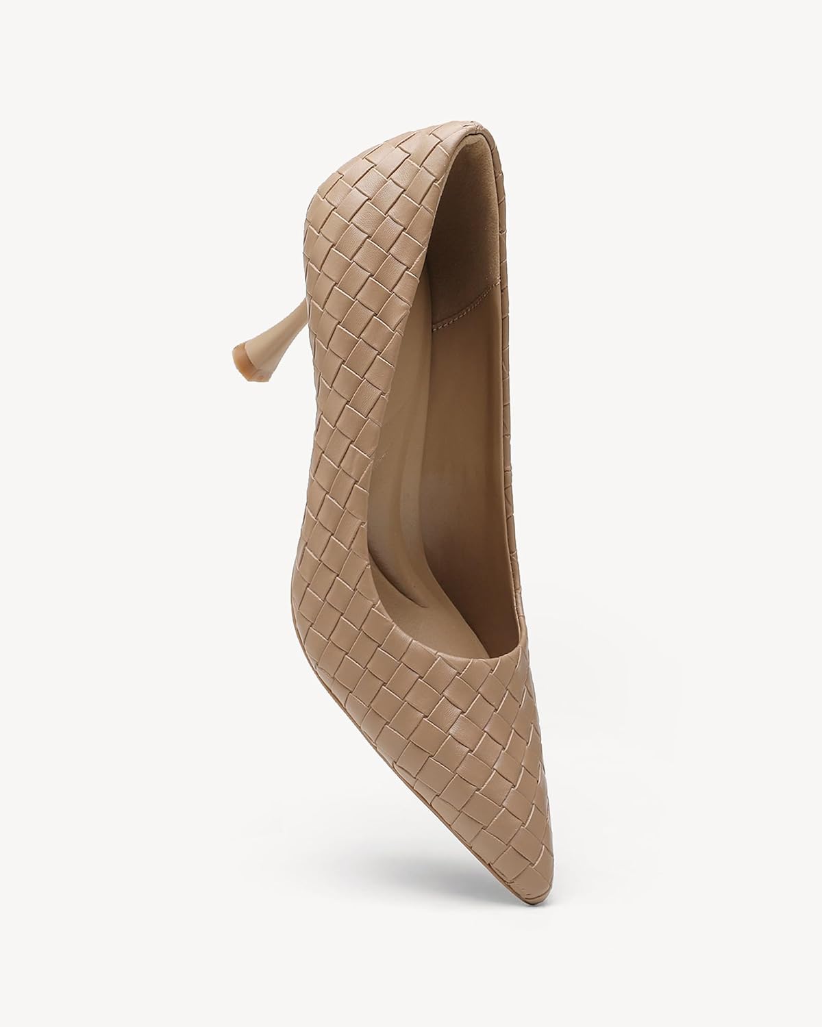 NEWBELLA Women's Woven Pointed Toe Pumps-Stiletto Heel Dress Shoes for Wedding& Office - Image 4