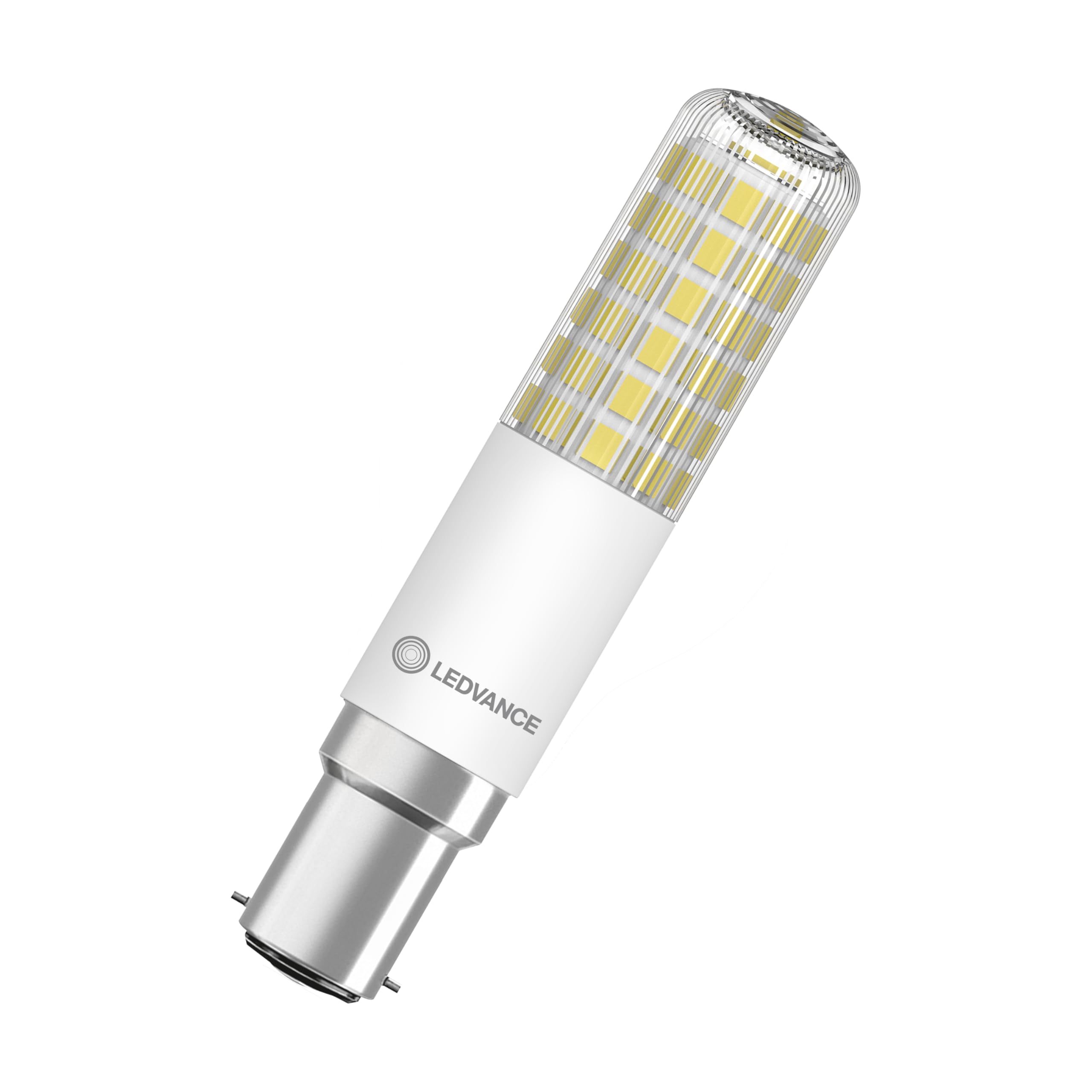 LEDVANCE 4x LED Lampe, B15d, Warmweiß, 8W, Dimmbar, 1055 Lumen, 2700K, Ersatz für 75W Halogenlampe 4er SPARPACK