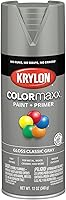 Vista 60 de Krylon K05562007 COLORmaxx Acabado transparente acrílico para uso en interiores y exteriores, color cristal satinado, 11 onzas (paquete de 1)