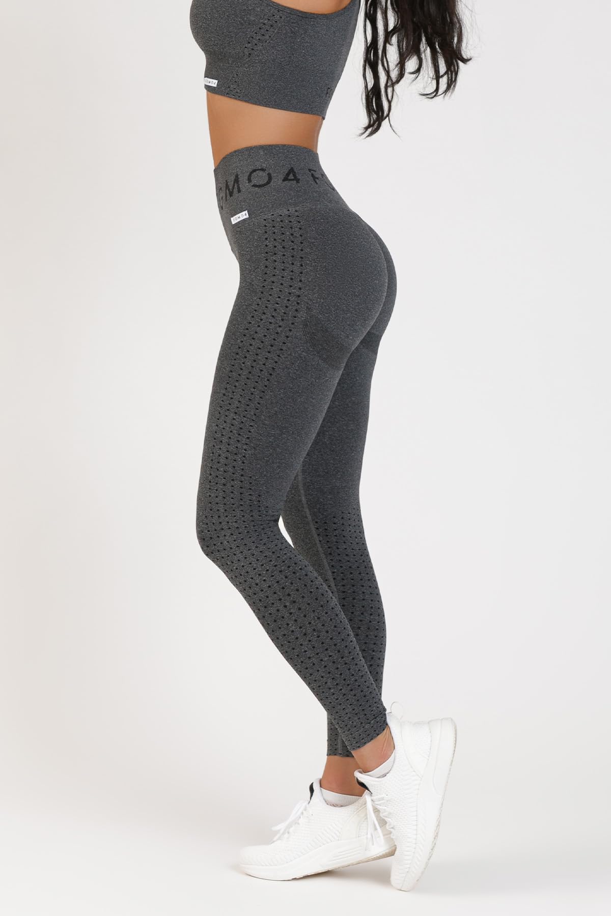FGM04 Leggings Push Up Donna Eldorado 2.0 | Fascione 12 cm, arriccio posteriore, EcoFIR® mélange, linea seamless, F.I.R. e copertura opaca.