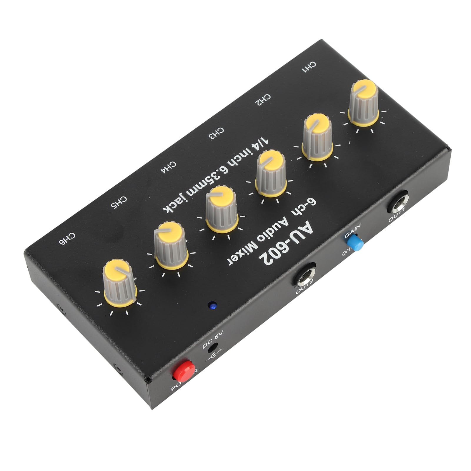 Mixer di linea stereo, controllo del volume senza distorsioni Mini mixer a 3 canali stereo Segnale stabile per barra piccola per chitarra con microfono Video e dintorni