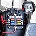 6-Circuit LED Blade Fuse Box, 4-Way Distribution Block with Blown Fuse Indicator, Negative Bus Fuse Box for Car Marine RV Truck DC 12-24V