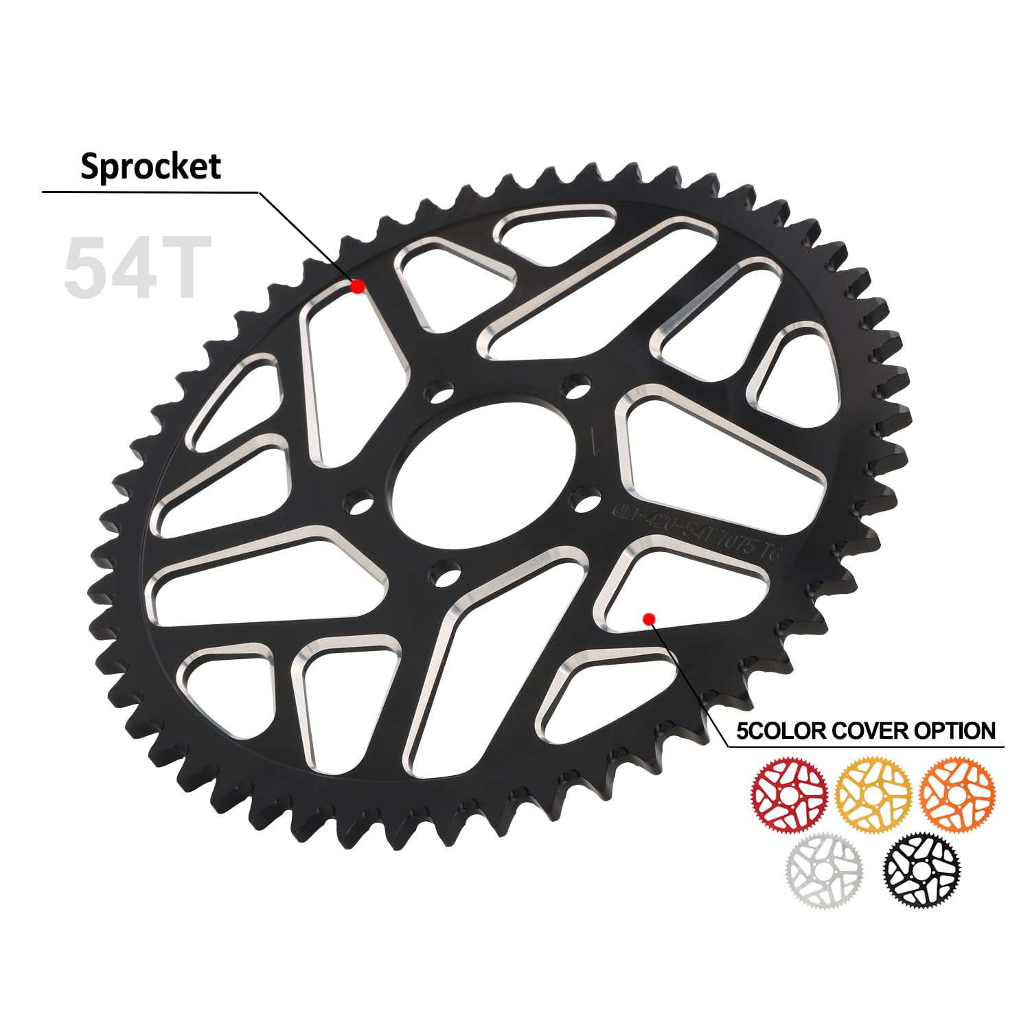 Amazon.com: JFG RACING Sur Ron 54T Sprocket,Sur Ron Rear Sprocket