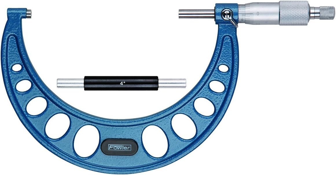 Fowler 52-240-005-1, Outside Inch Micrometer With 4-5" Measuring Range, Factory