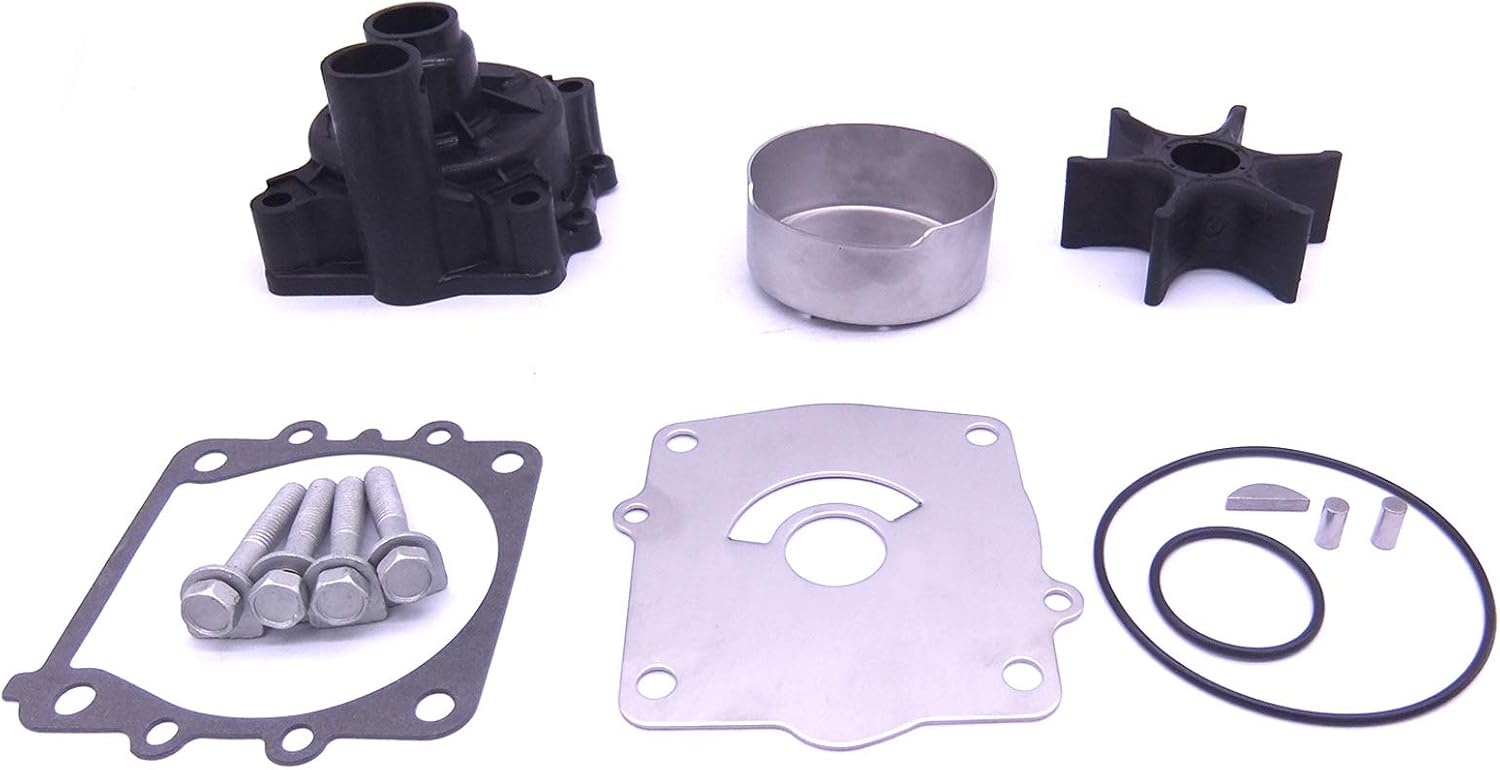 Boat Motor 61A-W0078-01 61A-W0078-A1 65L-W0078-A0 64L-W0078-00 Water Pump Repair Kit with Housing for Yamaha 150HP 175HP 200HP 225HP 250HP 300HP Outboard Engine,for Sierra Marine 18-3395 18-3396