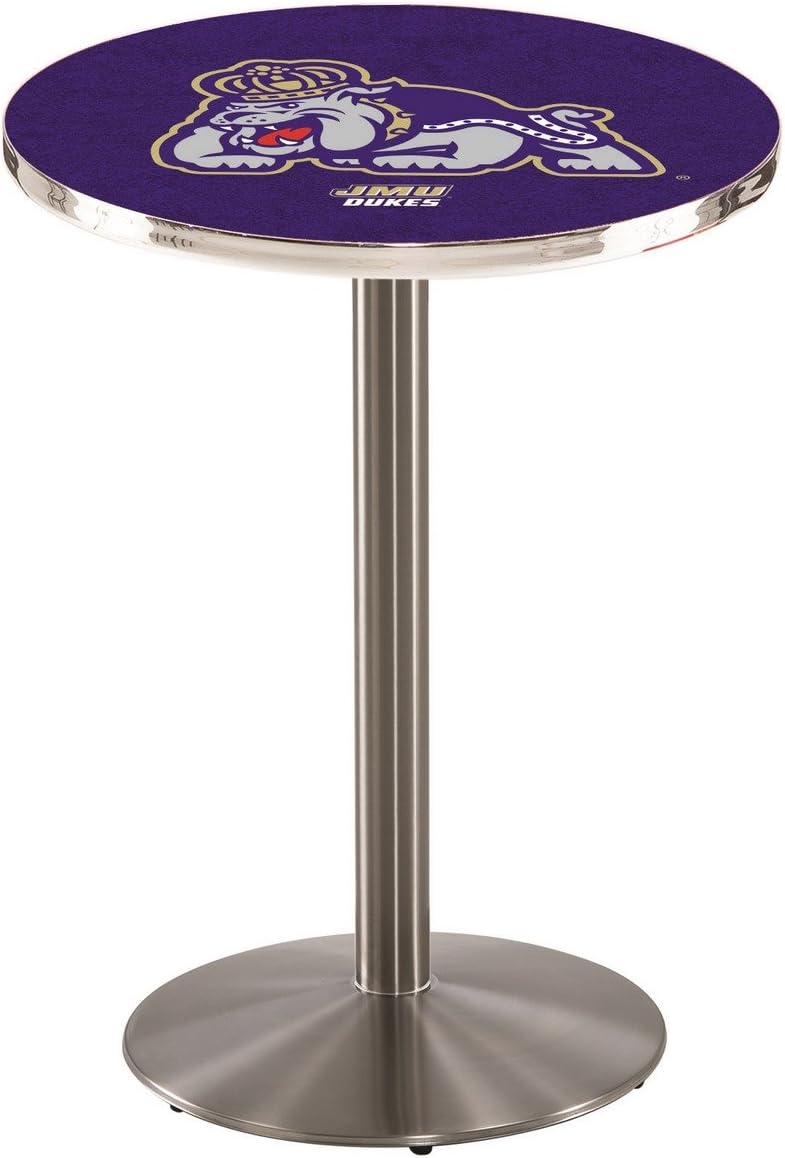 Holland Bar Stool Co. L214-36" Stainless Steel James Madison Pub Table with 36" Dia. top