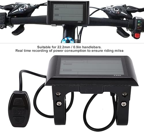 Miniatura 6 de Computadora de bicicleta, panel de control de pantalla LCD S900, 36 V 48 V bicicleta eléctrica LCD medidor de pantalla LCD computadora de ciclismo