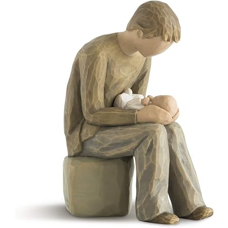 Figurina Willow Tree 'Siamo Tre' Di Susan Lordi, In Resina Dipinta A Mano, 22 Cm – Regalo Emotivo Per La Casa
