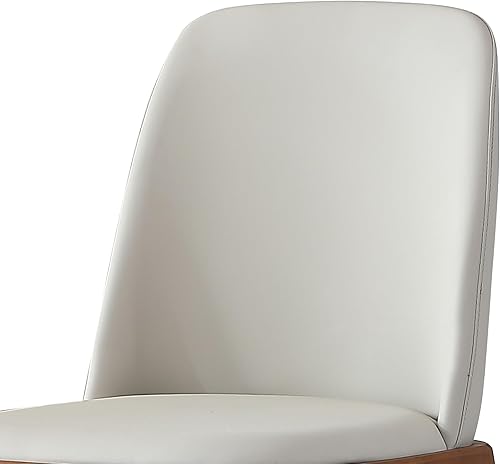 Vista 69 de Juego de 2 sillas de comedor, modernas patas doradas de piel sintética para comedor, cocina, comedor (beige)