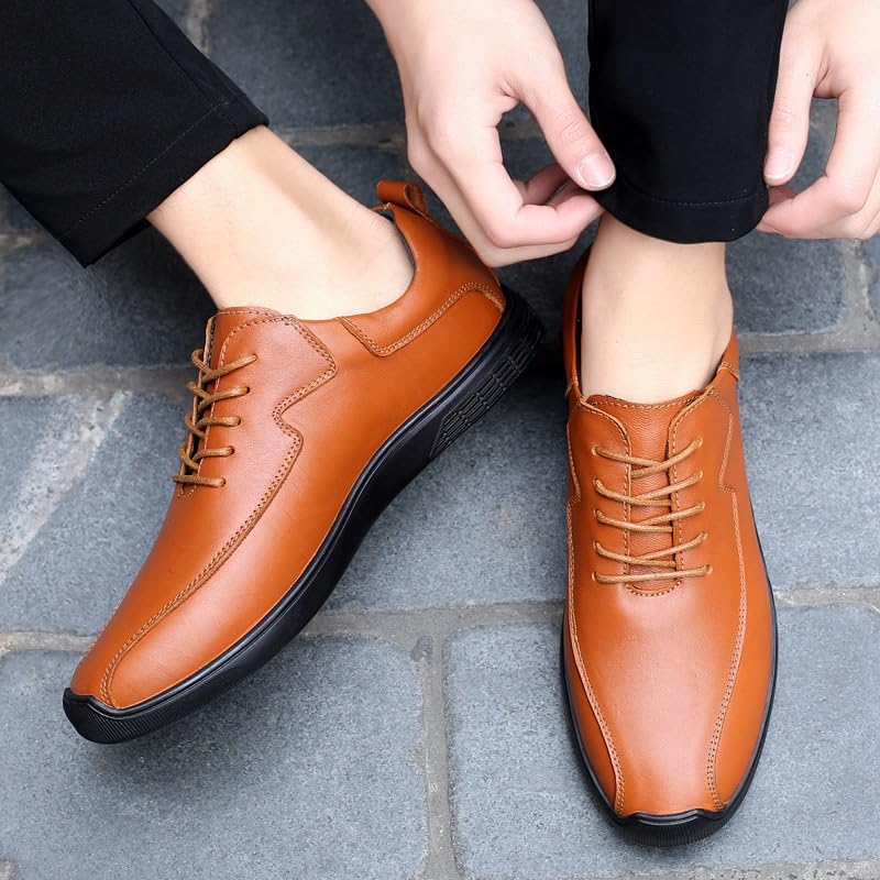 Men's Classic Lace-up Formal Oxfords Men Orthopedic Comfort Dress Shoes Casual Business Leather Oxford Derby Loafers Office Walking Work Flats for Men3