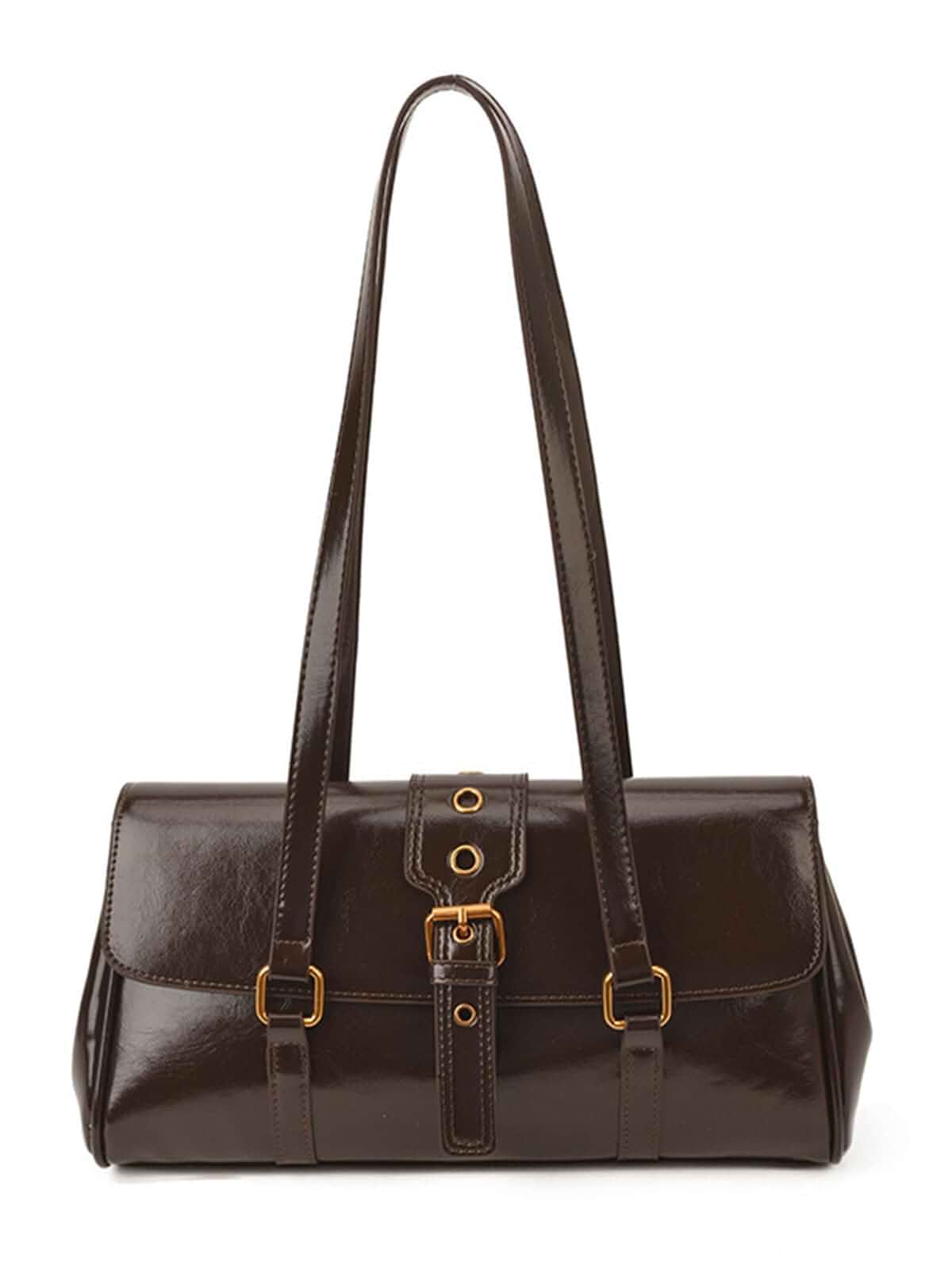 Vintage Women's Shoulder Bag,vegan Leather top handle purse, y2k bag Underarm style for Travel,Daily Use