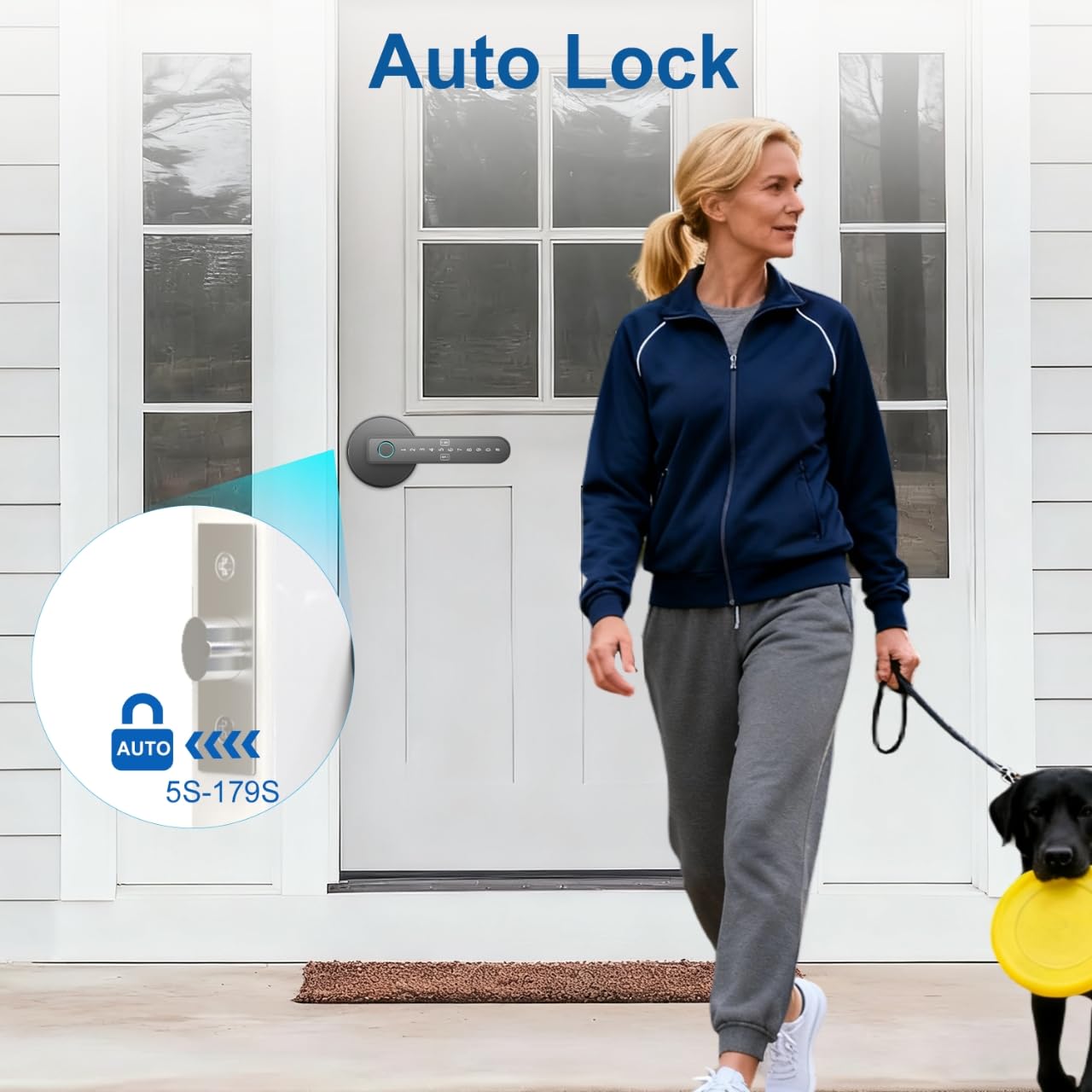 Biwibon Fingerprint Door Lock - Keyless Entry -9