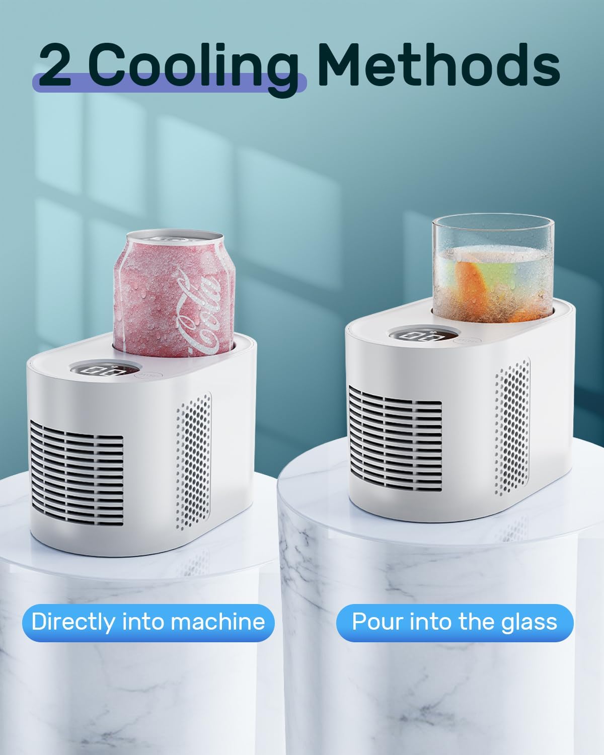 Smart Drink Cooler,Mini Refrigerator for Wine Chiller,3-In-1 Cup Cooler for Desk(Cooling, Heating, and Fermentation), Cooling Cup/Heater, Suitable for Bedroom, Study, Office, etc.