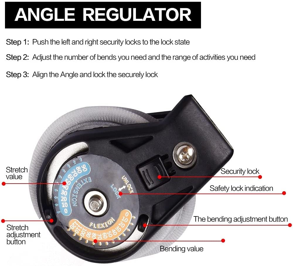 Zawiasowy Stabilizator Kolana, Stabilizator Kolana Z Regulacją Ruchu, Regulowany Stabilizator Nogi, Unieruchomienie Po Operacji, Ortopedyczny Stabilizator Po Urazie