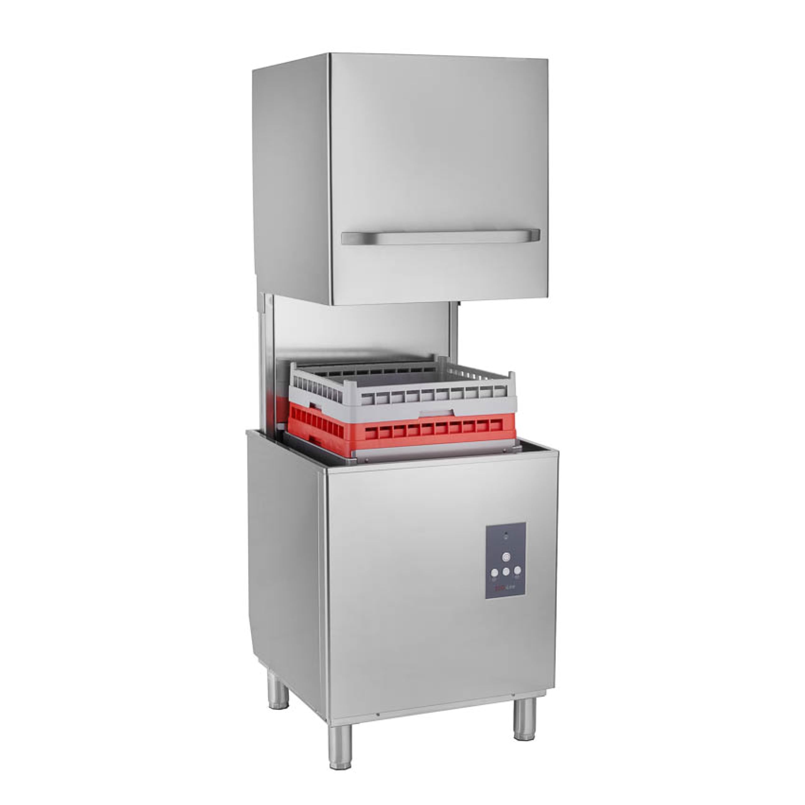 GastroHero Haubenspülmaschine Ecoline 54 SL 400 V, Haubenspülmaschine Gastro, Gastro Spülmaschine, Gastronomiebedarf, Energiesparend, Schnellzyklus, Ideal für professionelle Küchen, Hygienegarantie