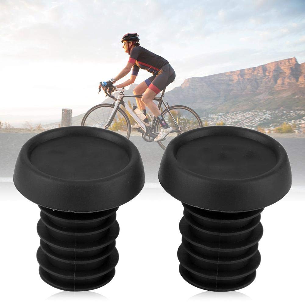 Tappi Manubrio Bici In Gomma 22,2 Mm – Antiscivolo, Leggeri, Elastici, 1 Paio Nero, Per Mountain Bike E Scooter Urbani