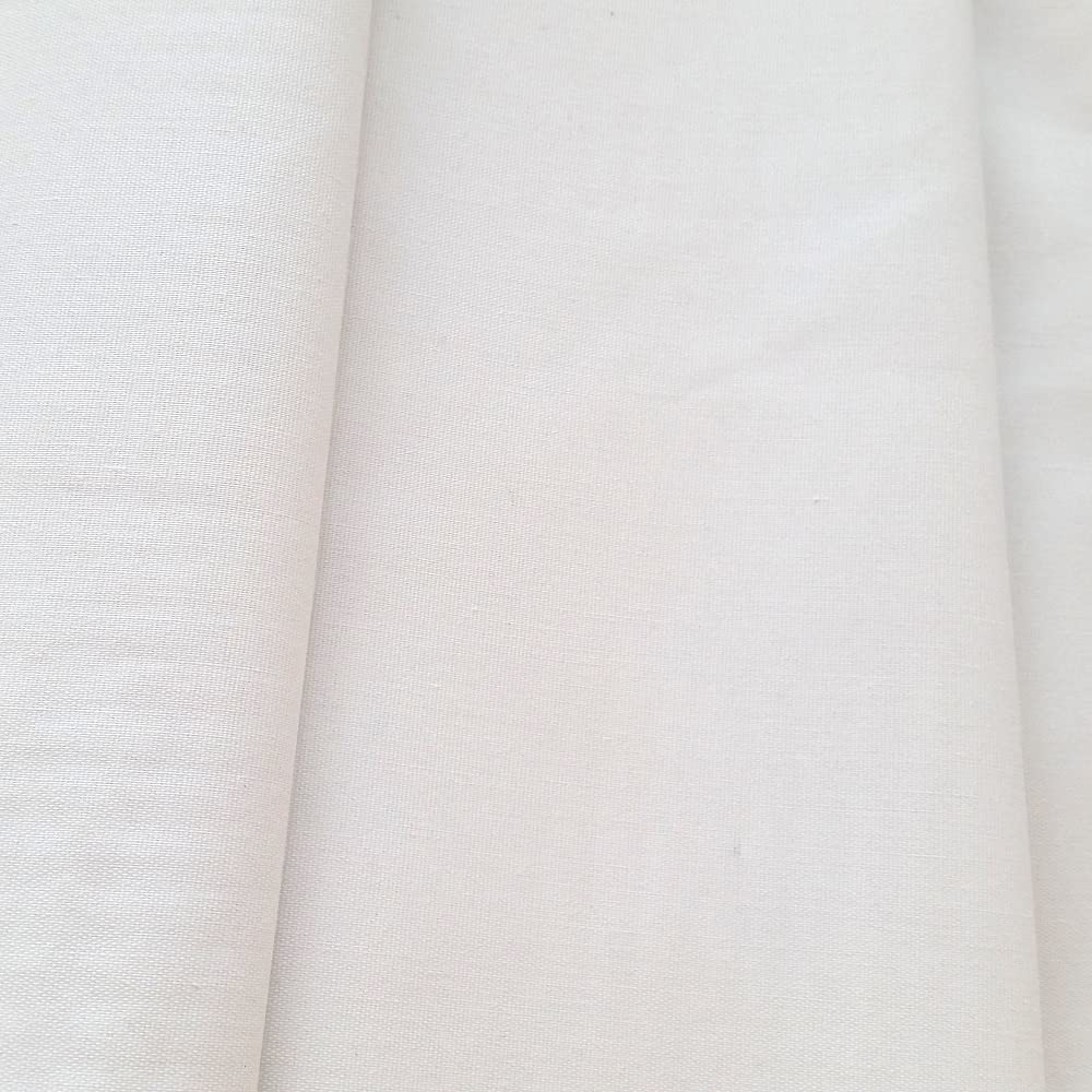 Discover Lifestyle & Fashion Fabrics White Blackout Thermal 3 Pass Curtain Lining Insulation Light Block Opaque Curtaining Fabric Material | 54" - 137 cm Wide | Sold Per Metre