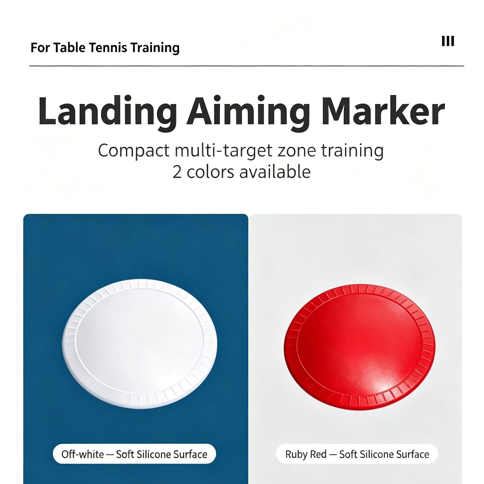 Dispositivo per l'allenamento ping pong, diametro 10cm, base acciaio inox
